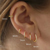 Crystal Huggie Hoop Earrings in Gold-Tone or Silver-Tone - Image 10