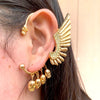 1PC Silver Color Crystal Tassel Non-Piercing Ear Cuff Clip on Earrings For Women Shiny Zircon Long Chain Fake Cartilage Jewelry - Image 8