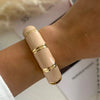 Hip Hop Punk 9 Colors Enamel Wide Bangles For Women Men Exaggerated Gold Color Bangles Bracelets Gift Jewelry - Image 4