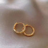 Metal Four Star Hoop Earrings for Women Simple Zircon Geometric Circle Earring Buckle Earrings Jewelry Gifts - Image 10