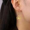 Lotus Flower Clear Zircon Dangle Earrings Stainless Steel Women Yoga Chakra Buddhism Jewelry Valentine Gift - Image 5
