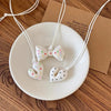 Rainbow Dopamine Color Bow Heart Necklace for Women Long Halterneck Accessory Jewelry Gift - Image 4