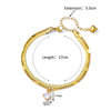 Zircon Circle Bead Anklets For Women Gold Color Stainless Steel Anklet Double Snake Chain Summer Beach Accessories Jewelry Gift - Image 5