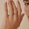 Stainless Steel Ancient Egypt Ra Udjat Ring Eye Of Horus Ankh Cross Ring for Women Protection Amulet Egyptian Jewelry - Image 3