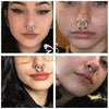 ZS 1PC 2/4/6/8G Spike Horseshoe Nose Ring Stainelss Steel Cone Large Gauge Piercings Internal Threaded Septum Nose Ear Expander - Image 6