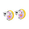 316L Surgical Steel Earrings Cute Style Silver Color Screw Back Oil Dripping Stud Earrings Body Piercing Jewelry Party - Image 19