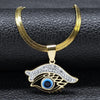 Vintage Crystal Evil Demon Eye Choker Necklaces for Women Stainless Steel Gold Plated Necklaces Jewelry Collares - Image 11
