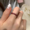 Silver Open Finger Ring Golden Clear CZ Square Droplet Geometric Punk For Women Jewelry Gift - Image 20