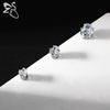 ZS 1 Pair Magnetic Clip-on Earrings Black Blue CZ Crystal Ear Clip Heart Star No-Pierced Stud Earring No Piercing Jewelry 4-8MM - Image 6