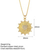Stainless Steel Chain Necklace with Colorful Pendant Designs - Image 38