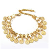 Anklet Gold Color Alloy Coin Tassel Foot Chain Ankle Bracelet Women's Wedding Decoration On Foot - Image 5