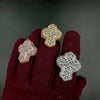 Aokaishen Cross Finger Ring Iced Out Zircon Prong Setting Luxulry Men Hip Hop Jewelry for Gift - Image 3