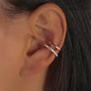 Rhinestone Decor Ear Cuff earring for Woman Ear Summer Christmas Jewelry Gift - Image 1