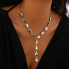 Multi-layered Blue Zircon Layer Necklace for Women Gentle Temperament Charm Clavicle Chain Simple Wedding Jewelry - Image 10