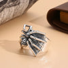 Buyee Silver Big Ring Finger for Woman Men Personality Animal Rock Punk Jewelry Circle - Image 2
