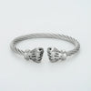Open Cuff Hip Hop Stainless Steel Fist Bangles Adjustable Boxing Bracelets For Men Steel Rope Twisted Bangle Jewelry Gift - Image 8