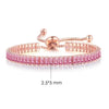 Simple Tennis Bracelet For Women Rectangle Zircon Silver Color Adjustable Bracelets On Hand Friend Gift Jewelry - Image 38