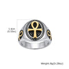 Punk Ankh Cross Rings for Men,Vintage Stainless Steel Signet Ring Statement Ring,Religious Amulet Jewelry Gift - Image 7