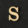 26 English Letter Brooches Gold Color Metal Letter Suit Shirt Collar Lapel Pin Simple Badge Jewelry Clothing Accessories - Image 10