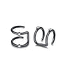 2/12pcs Stainless Steel Ear Cuff Leaf Clip Earrings for Women Climbers No Piercing Fake Cartilage Earring Accessories - Image 17