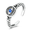 Silver Open Rings For Woman Iris Flower Cherry Feather Dog Horse Adjustable Cocktail Rings Party Jewelry - Image 21