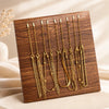 5Pcs Stackable Bracelets Women Stainless Steel Gold Plated Box/Paperclip/Beaded Link Chain Bracelet Jewelry - Image 4