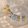 Cool Thick Chunky Watchband Small Hoop Earrings Gold Silver Color Metal Stainless Steel Earrings For Woman - Image 6