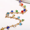 Colorful Crystal Beads Anklets for Women Boho Gold Color Chain Ankle Bracelet Leg Bracelet Ocean Beach Foot Jewelry - Image 2