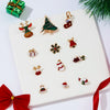 3pcs Merry Christmas Brooches for Women Men Classic Cute Enamel Cartoon Snowflake Elk Bell Lapel Badge Year Jewelry Gifts - Image 4