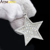 Iced Out Hip Hop Star Pendant Necklace for Men Women Bling Cubic Zirconia Cz Paved Jewelry - Image 1