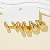 6 24pcs Selling Large Water Drop Tear Drop Dangle Large C shaped Twist Wide C Hoop Earrings Set Women Daily Ver - Image 4