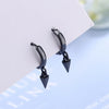 Small Hoop Earrings Smooth Tiny Huggies With Hollow Cross Star Pendants Female Dangle Earring Cute Piercing Earring Gifts - Image 21