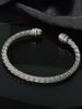 Stainless Steel Gold Color Wire Knot Bracelet Hip Hop Women Men Open Cuff Bangle Pulseira Bileklik Jewelry Gifts - Image 7