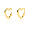 Heart Stainless Steel Earrings for Women Zircon Gold Color Hoop Earring Aesthetic Ear Piercing Jewelry Accessories - Image 17