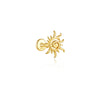 1PC Silver Vintage Threaded Flat Back Cartilage Stud Earring Sun Shell Fish Flower Knot CZ Piercing Jewelry - Image 14