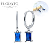 Silver Ear Needle Geometric/heart-shaped Royal Blue Zircon Pendant Silver Earrings Niche Jewelry Gifts - Image 39