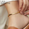Herringbone Snake Chain Anklet Stainless Steel Gold Color Silver Color Women's Beach Party Daily Casual Jewelry - Image 4