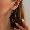 Cute Halloween Resin Pumpkin Ghost Star Dangle Earrings for Women Spooky Asymmetrical Charm Earrings Party Cosplay Jewelry Gift - Image 7