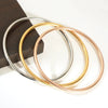3 Pieces/lot Stainless Steel Bracelet Bangles For Women Simple Style Gold Plated Women's Bracelets Bangle - Image 1