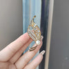 Delicate Tree Leaf Brooches For Womens Vintage Crystal Rhinestone Brooch Pins Collar Dress Clothing Accessories Jewelry - Image 3