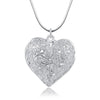 Silver-Tone Openwork Heart Pendant Necklace - Image 5