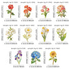Elegant Botanical Enamel Flower Pins, Assorted Plant Lapel Brooches, Nature Badges for Clothing, Women's Accessories - Image 2
