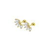 Two-Piece Stainless Steel Cartilage Stud Set with Multiple Motif Designs - Image 7