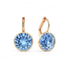 Bella Drop Earring for Women Christmas Birthday Austrian Crystals Round Cut Dangle Silver Gold Color Pierced Jewelry - Image 28