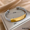 Greatera Stainless Steel Bent Wire Bracelet Three-colour Creative Design Bangle For Women Men Triple Wire Braided Twine Bracelet - Image 7