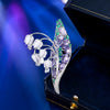 Romantic Purple Zircon Butterfly Brooches for Women Clothes Accessori Bow Dragonfly Ginkgo Leaf Broche Decorativo De Ropa - Image 20