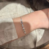 Silver Multi Shape Cut Zircon Bracelets Oval Round Rectangle Crystal Thin Link Wrist Chain for Women Jewelry - Image 5