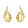 Golden Plated Brass Bracelet With Zirconia Earrings And Ring Collection Style Ladies Jewellery - Image 10