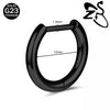 ZS Titanium 1 PC 18G Hoop Earrings Women Men Zircon Round Earrings D Shape 3 Colors Helix Cartilage Piercings Jewelry - Image 18