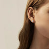 Plated Stud Earrings for Women Men Sparkling Classic Bridal Jewelry Silver Rose Gold Earring - Image 5